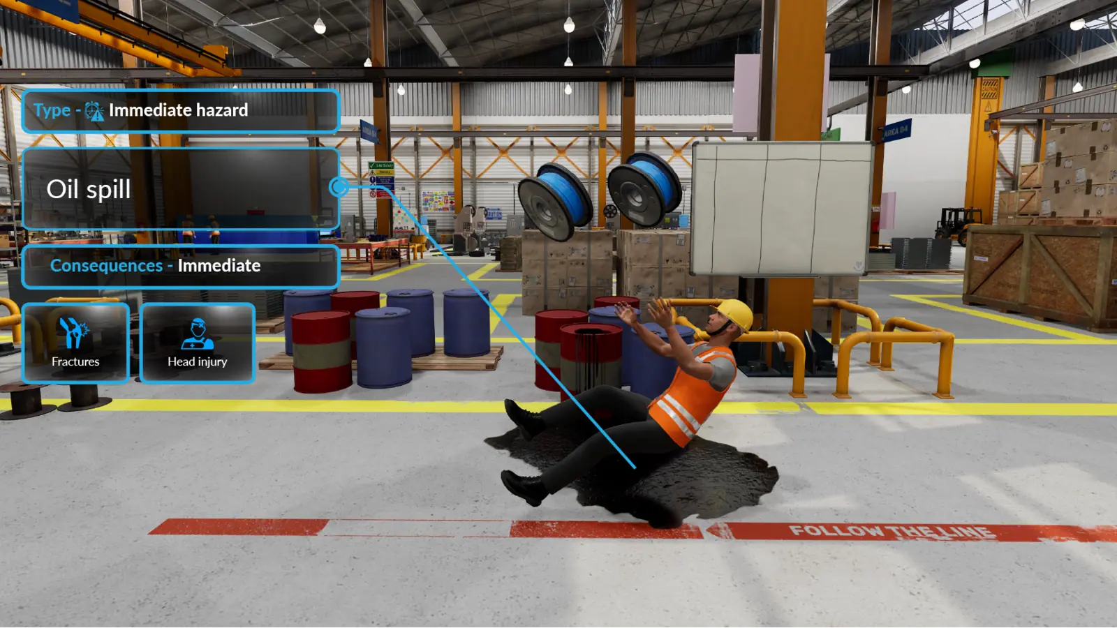 Hazards and Consequences training module screenshot